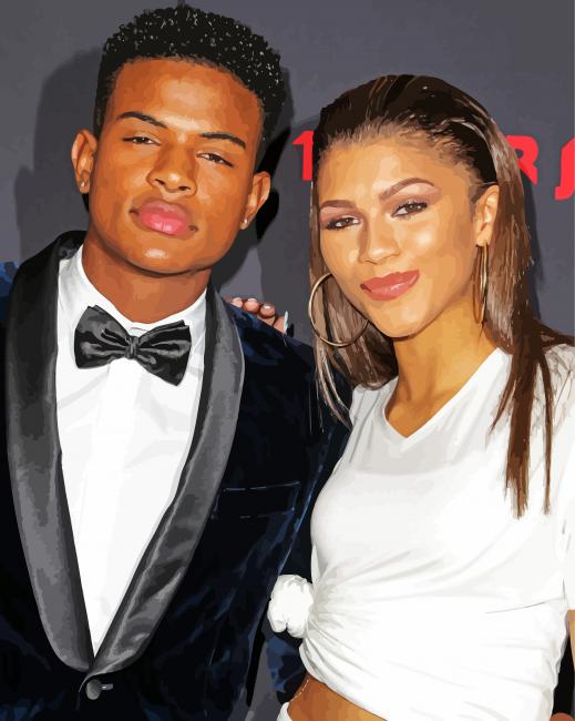 Trevor Jackson And Zendaya Paint By Numbers