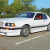 White 1986 Ford Tbird Paint By Numbers