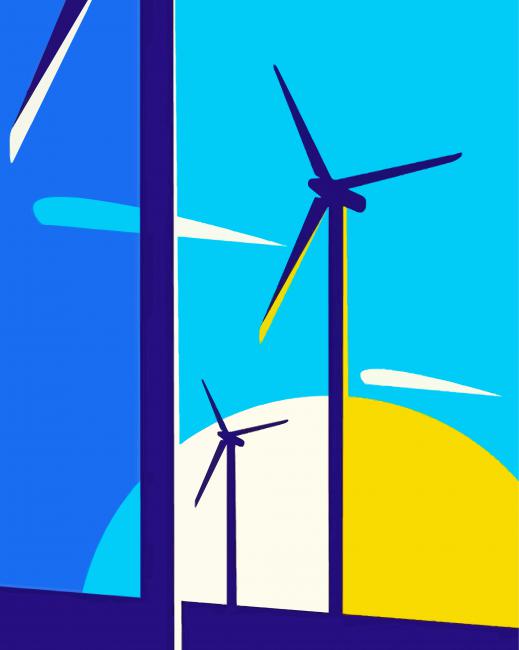 Wind Turbine Paint By Numbers