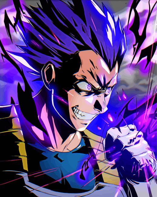 Aesthetic Ego Vegeta Paint By Numbers