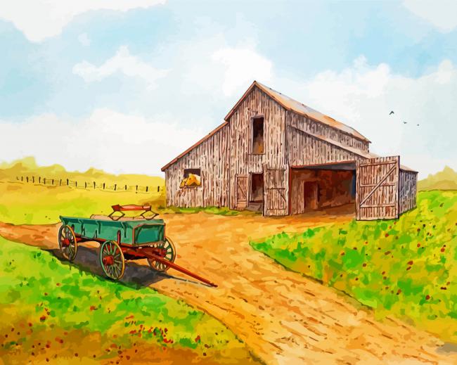 Aesthetic Summer Farm Art Paint By Numbers