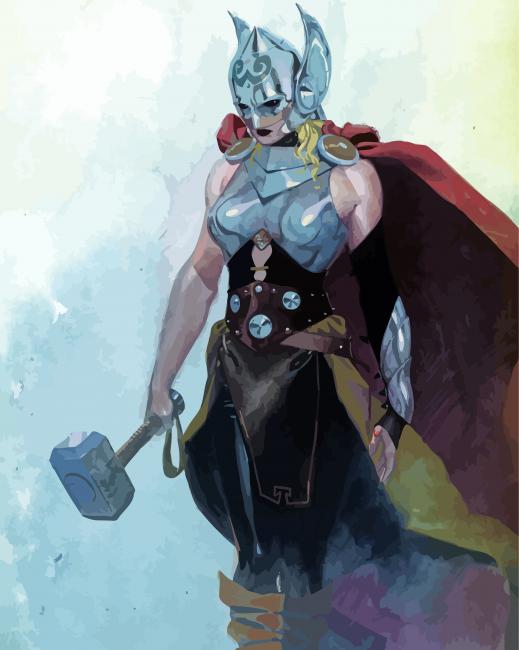 Aesthetic Thor Women Art Paint By Numbers