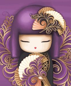 Aesthetic Japanese Doll Art Paint By Numbers