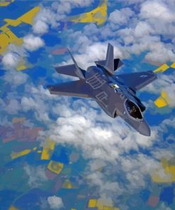 Aircraft F35 Jet Paint By Numbers