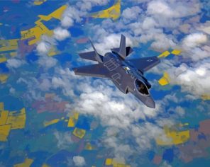 Aircraft F35 Jet Paint By Numbers