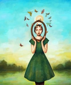 butterflies Girl Duyh Huynh Paint By Numbers