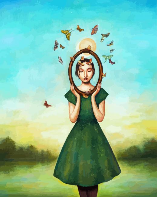 butterflies Girl Duyh Huynh Paint By Numbers