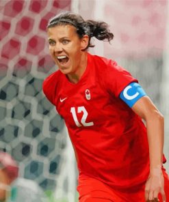 Christine Sinclair Player Paint By Numbers