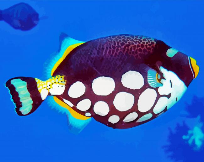 Clown Triggerfish Paint By Numbers