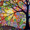 Colorful Circle Tree Paint By Numbers