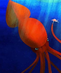 Colossal Sea Squid Paint By Numbers