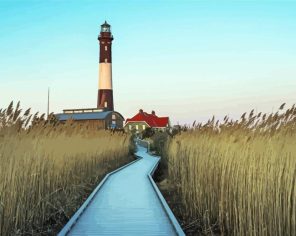 Fire Island New York Lighthouse Paint By Numbers