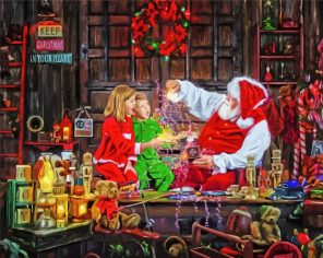 Making Magic In Santas Workshop Paint By Numbers