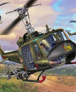 Military Huey Helicopters Paint By Numbers