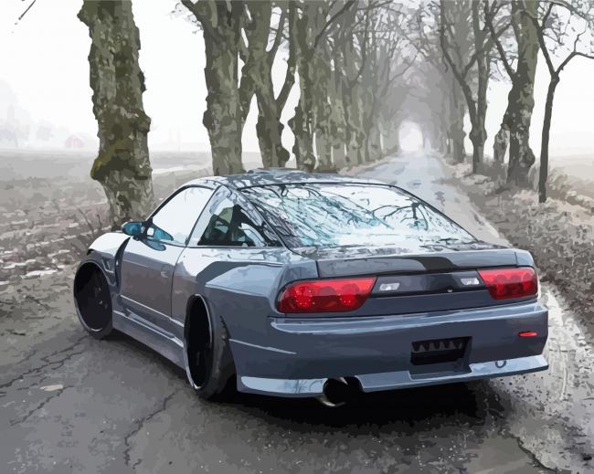 Nissan 200 SX Silvia S13 Paint By Numbers
