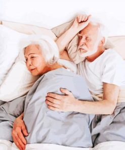 Old Couple In Bed Paint By Numbers