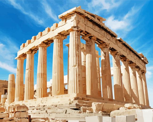 Parthenon Paint By Numbers