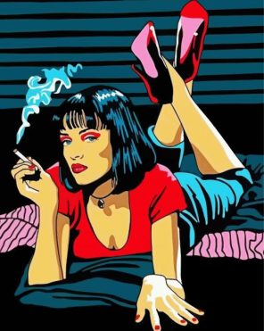 Pulp Fiction Mia Wallace Paint By Numbers