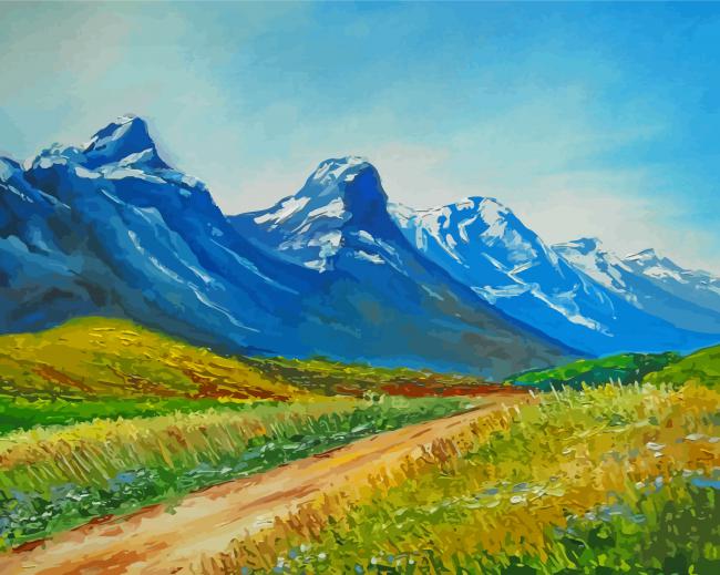 Scenery Mountains Landscape Art Paint By Numbers