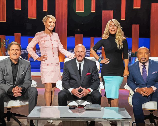 Shark Tank TV Show Paint By Numbers