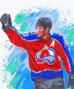 Splatter Nathan MacKinnon Paint By Numbers