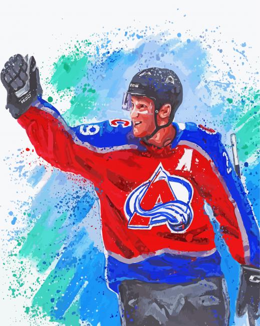 Splatter Nathan MacKinnon Paint By Numbers