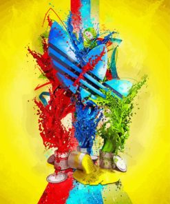 Splatter Adidas Logo Paint By Numbers