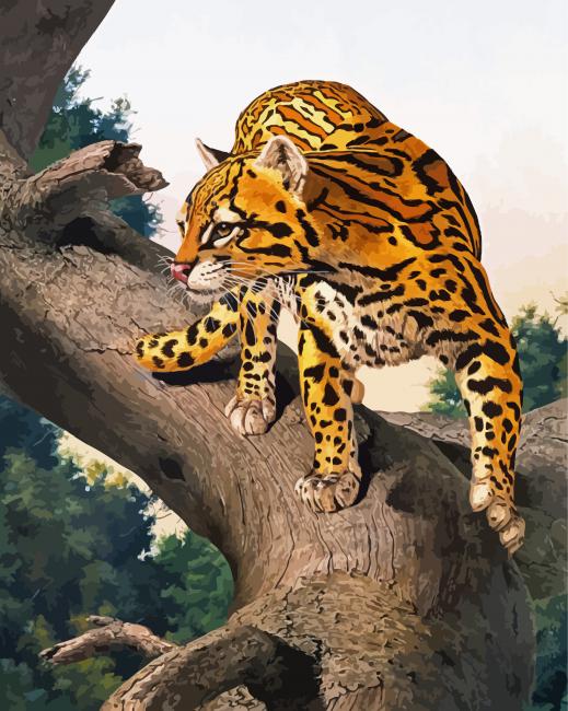 Wild Ocelot Paint By Numbers