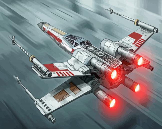 X Wing Vehicle Paint By Numbers