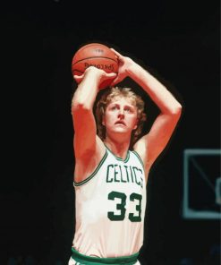 Young Larry Bird Basketballer Paint By Numbers