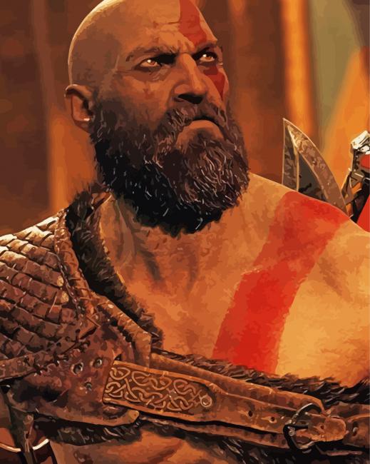 Kratos God Of War Paint By Numbers
