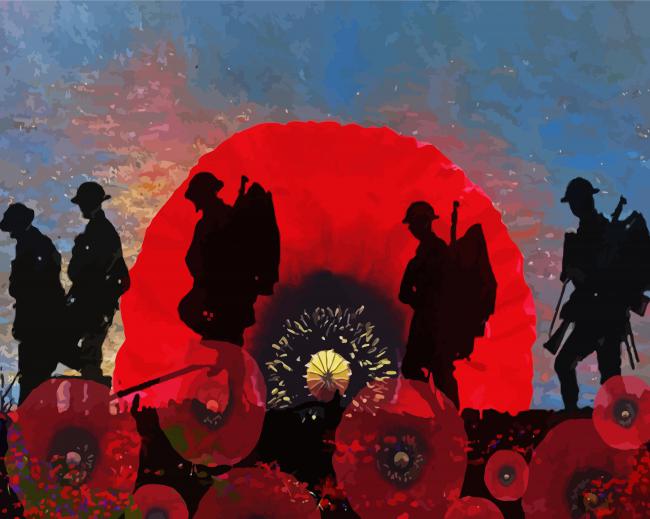 Remembrance Day Soldiers Paint By Numbers