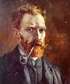 Van Gogh Pipe Portrait Paint By Numbers